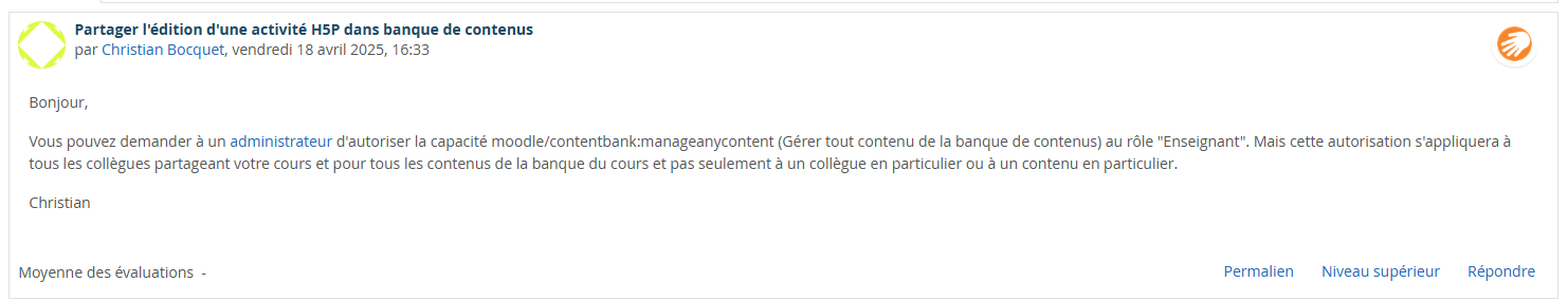 Tests rôles H5P